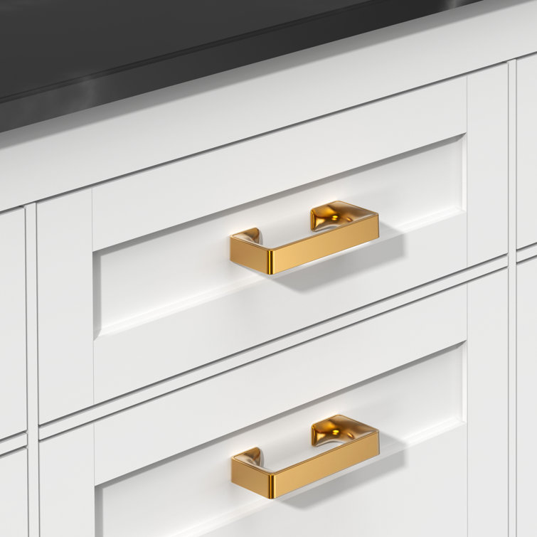 Hestia Hardware 10 Pack Square Modern Pulls, 3 Inch CC Drawer